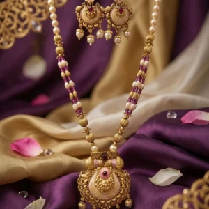 Sejal Metal Gold-plated Multicolor Jewel Set (Pack of 1)