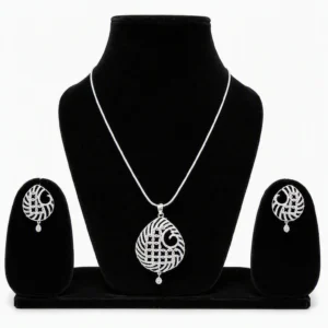 Mehr Brass Silver Jewel Set (Pack of 4)